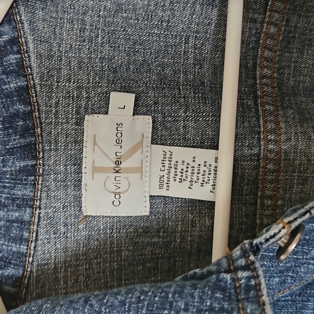 Large Vintage Calvin Klein‎ Denim Jacket - Picture 3 of 4